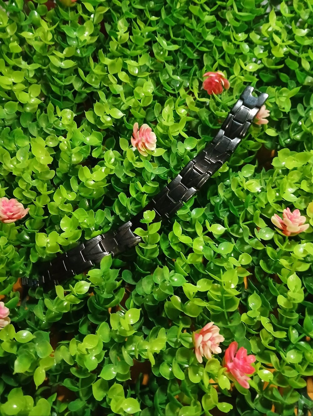 Black Stainless Link Bracelet